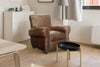 Image of Tribeca Rustic Tight Back Leather Club Chair
