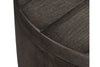 Image of Tristan I Farmhouse Style Charcoal Round Drum Storage End Table