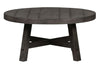 Image of Tristan I Farmhouse Style Charcoal Round Splay Leg Coffee Table