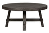 Image of Tristan I Farmhouse Style Charcoal Round Splay Leg Coffee Table