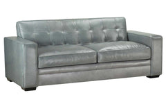 Uptown 87 Inch Modern Track Arm Biscuit Back Sofa