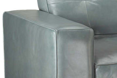 Uptown 87 Inch "Designer Style" Modern Track Arm Biscuit Back Sofa