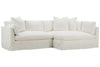 Image of Vanessa Two Piece Pillow Back Sectional With Large Chaise Bumper (Version 1 As Configured)