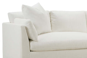 Vanessa Two Piece Pillow Back Sectional With Large Chaise Bumper (Version 1 As Configured)