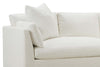 Image of Vanessa Two Piece Slipcovered Bench Cushion Contemporary Sectional Sofa