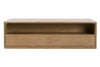 Image of Vaughn Transitional Light Wood Two Drawer Low Profile Storage Coffee Table