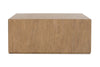 Image of Vaughn Transitional Light Wood Two Drawer Low Profile Storage Coffee Table