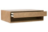 Image of Vaughn Transitional Light Wood Two Drawer Low Profile Storage Coffee Table