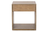 Image of Vaughn Transitional Light Wood Single Drawer Storage End Table