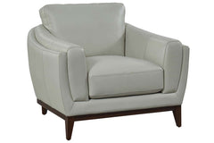 Verne Quick Ship Modern Pillow Back Leather Club Chair