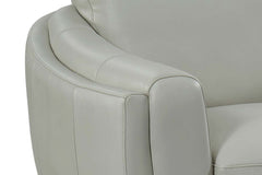 Verne Quick Ship Modern Pillow Back Leather Club Chair