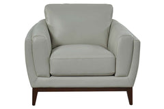 Verne Quick Ship Modern Pillow Back Leather Club Chair