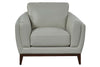 Image of Verne Quick Ship Modern Pillow Back Leather Club Chair