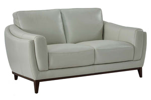 Verne "Quick Ship" Modern Leather Pillow Back Loveseat