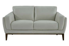 Verne "Quick Ship" Modern Leather Pillow Back Loveseat
