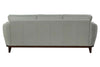 Image of Verne 92 Inch Modern Leather Pillow Back Sofa