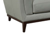 Image of Verne 92 Inch Modern Leather Pillow Back Sofa