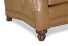 Image of Vernon 84 Inch English Arm Leather Sofa