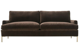Victoria 86 Inch "Designer Style" Sofa W/ Metal Legs