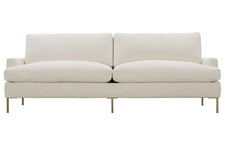 Victoria 96 Inch "Designer Style" Sofa W/ Metal Legs