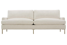 Victoria 96 Inch "Designer Style" Sofa W/ Metal Legs