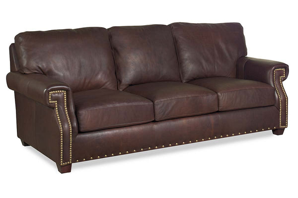 Vincent Pillow Back Leather Sofa Or Sleeper Sofa