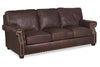 Image of Vincent Pillow Back Leather Sofa Or Sleeper Sofa