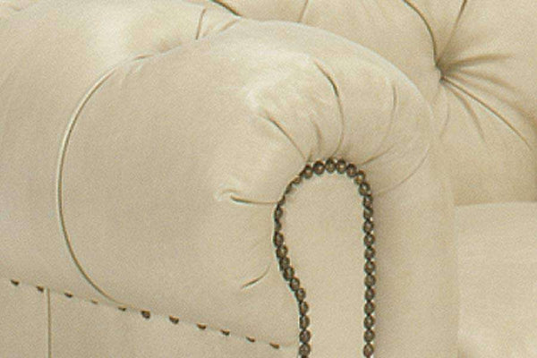 Walden "Designer Style" Leather Chesterfield Sectional - Club Furniture