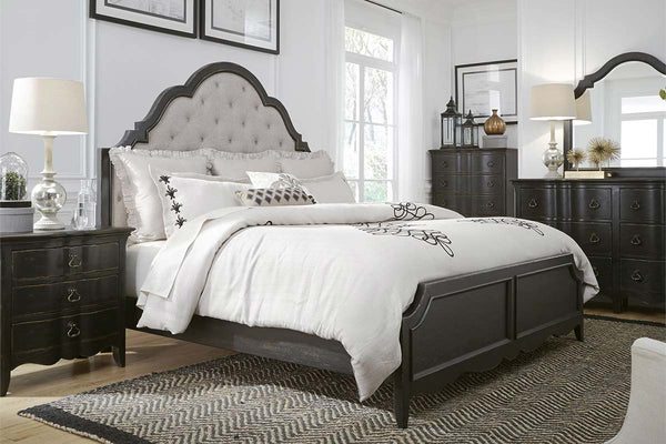 Warwick Traditional Distressed Black Bedroom Collection 