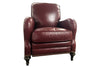 Image of Wesley Leather English Arm Recliner With Nailhead Trim