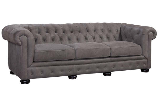 Wessex 100" Inch "Quick Ship" Tufted Leather Chesterfield Sofa - In Stock