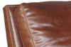 Image of Weston "Designer Style" Leather Sofa & Recliner Set w/ Contrasting Nailhead Trim