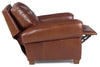 Image of Weston "Designer Style" Leather Sofa & Recliner Set w/ Contrasting Nailhead Trim