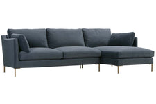 York Two Piece Pillow Back Sectional With Chaise (Version 1 As Configured)