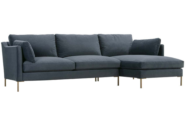 York "Designer Style" Two Piece Contemporary Sectional Sofa