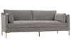 Image of York 90 Inch w/ Metal Legs "Designer Style" Single Bench Seat Sofa