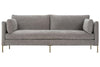 Image of York 90 Inch w/ Metal Legs "Designer Style" Single Bench Seat Sofa