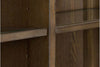 Image of Zander Transitional Storage Dining Buffet With Hutch In A Wirebrushed Aged Oak Finish