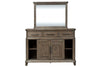 Image of Zander Queen Or King Wirebrushed Aged Oak Panel Bed "Create Your Own Bedroom" Collection
