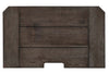 Image of Zander Queen Or King Wirebrushed Aged Oak Panel Bed "Create Your Own Bedroom" Collection