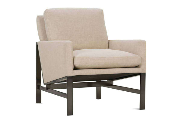 Zara Designer Style Fabric Chair With Modern Umber Burnished Steel Frame