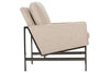 Image of Zara Fabric Chair With Burnished Umber Metal Frame