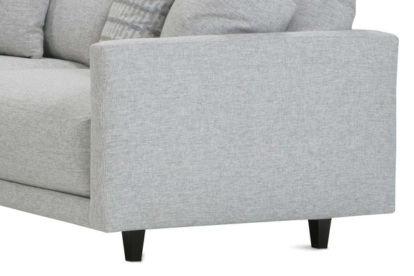 Zuri "Designer Style" Modern Sectional With Seat Level Ottoman